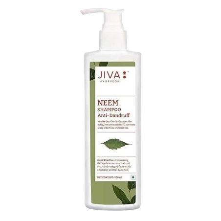 Jiva Ayurveda Neem šampūnas nuo pleiskanų – natūrali plaukų priežiūra